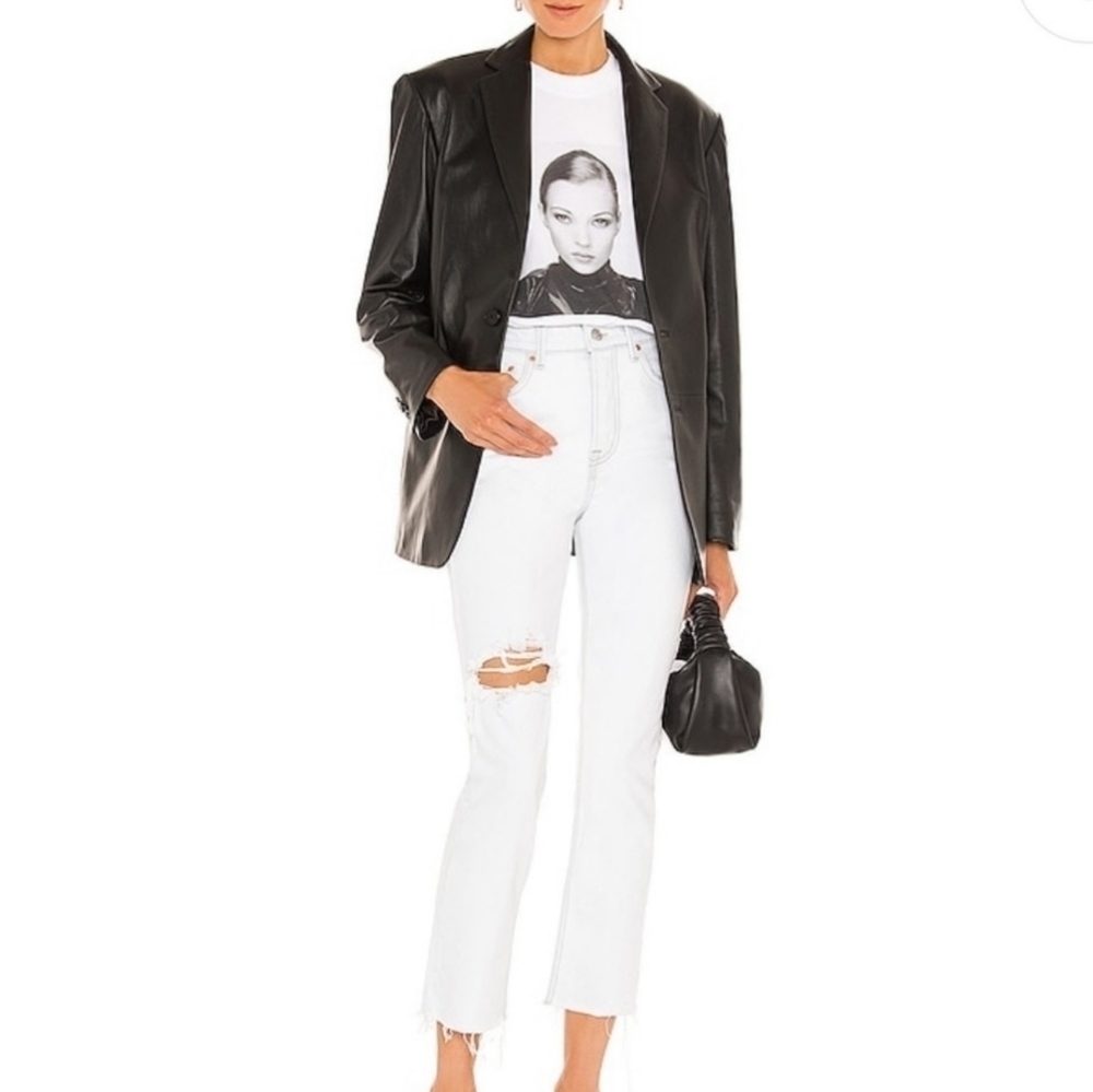 GRLFRND High Rise Straight Leg Crop in Ojai JEANS
